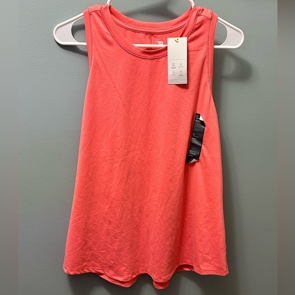 All in Motion - Active Muscle Tank Top - Pink/Salmon - Size xlarge - Picture 2 of 7